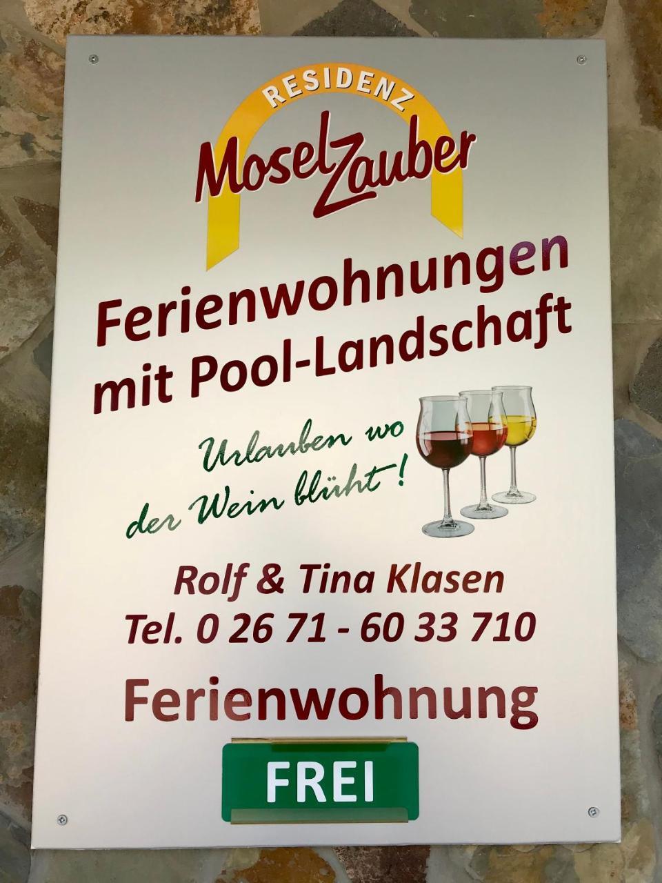 Residenz Moselzauber - Ferienwohnungen Mit Pool Landschaft 에른스트 외부 사진